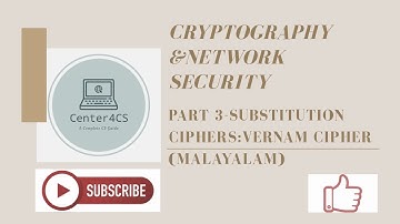 Part 6 : Substitution Ciphers -  Vernam Cipher