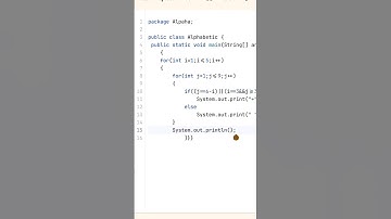 How to print Alphabet A pattern program in java #learning #shortvideo #java #status