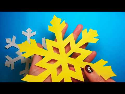 როგორ გამოვჭრათ ქაღალდის ფიფქები (How to make paper snowflake)