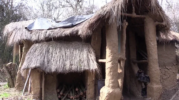 Man builds mud hut in Watford forest