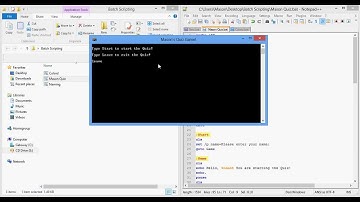 My Very Own BATCH Script Quiz!