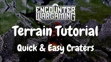 Terrain Tutorial - Quick and Easy Craters - 40K Warhammer Terrain Ork Table.