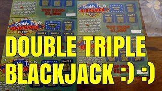 DOUBLE RED = DOUBLE PRIZE! Blackjack Wisconsin Lottery Scratcher