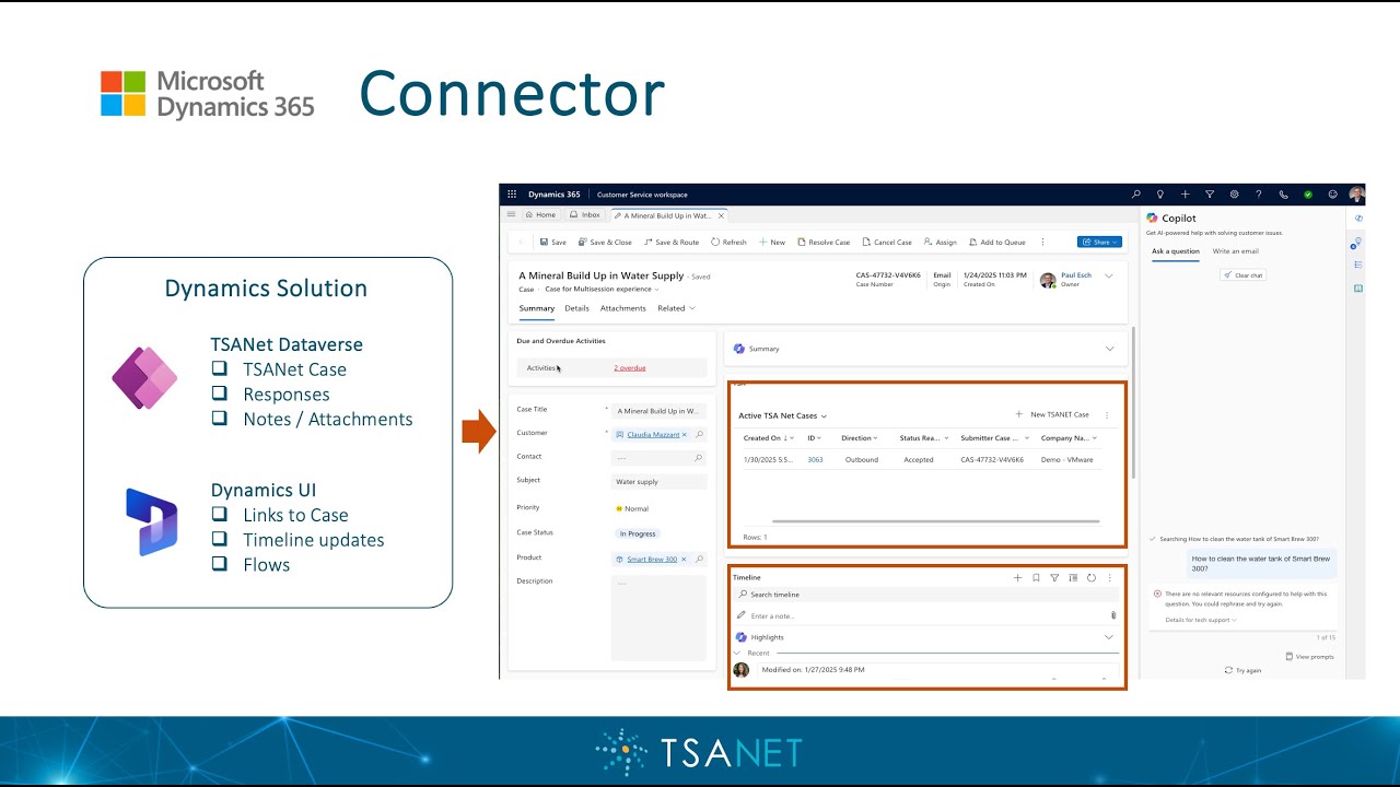 Dynamic Connector TSANet Microsoft Dynamics Connector Demo - YouTube