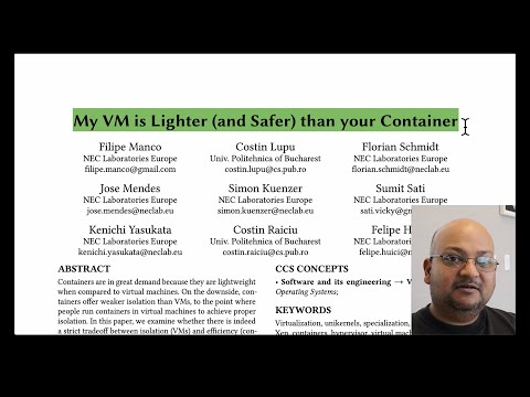 Read a paper: My VM is Lighter (and Safer) than your Container