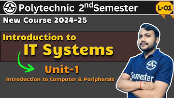 IT Systems polytechnic Second Semester | Unit-1 Intro to Computer & Peripherals | New Course 2024-25