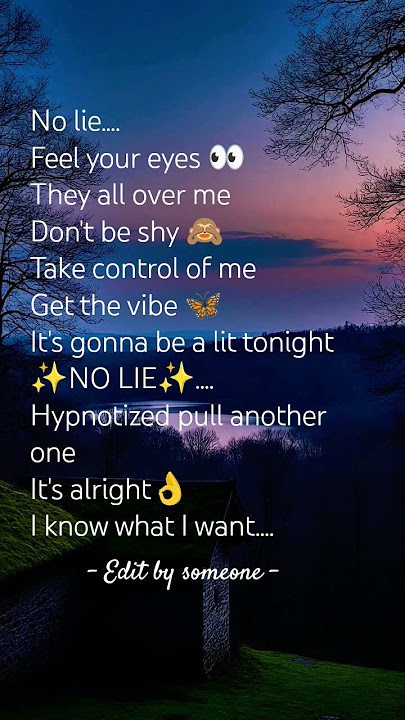 No lie lyrics #lyrics #pop#covermusic