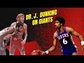 Dr j dunking on giants for seven minutes straight rare