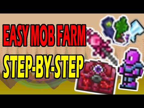 How To Set Up Easy Mob Farm For Hardmode | Step-By-Step | Terraria 1.4.1