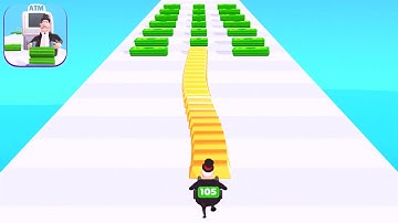 ATM RUSH game MAX LEVEL 🌈👩🏻‍🦰💚 Gameplay All Levels Walkthrough iOS, Android New Game Money 3D Fun