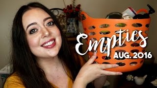 Empties | August 2016 (VEDA DAY 17)