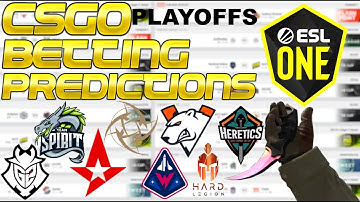 CS:GO Betting Predictions- ESL Road to Rio- Astralis vs. G2, NiP vs. Heretics, Spirit vs. Winstrike!