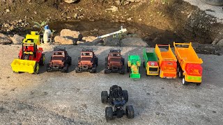 Mini JCB Loading Mission 🚧 | Farming लोडिंग गेम मिशन #GamingShorts जीप एकत्र रस्त्यावर असलेल्या 🚜🚚