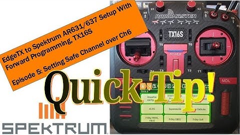 Ep.5 Radiomaster TX16S EdgeTX to Spektrum Forward Programming