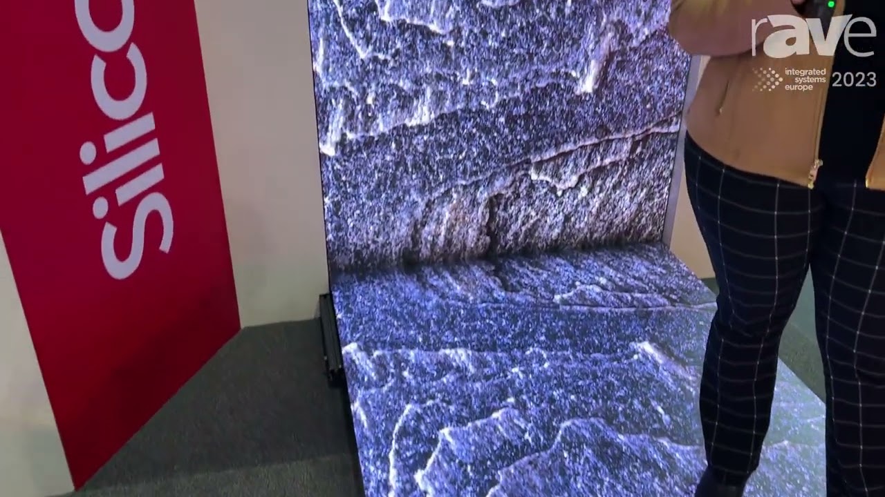 ISE 2023: SiliconCore Shows Award-Winning Indoor 1.2mm Floor and Wall Display With No Overlay