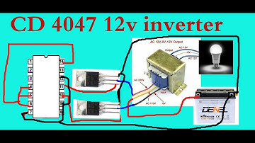 How to Make Inverter Using CD 4047 12v to 220v