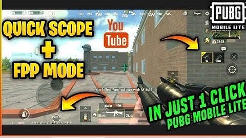 🔥How to add quick scope and fpp mode in pubg mobile lite without ban🔥