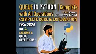 Queue in Python | Complete Implementation with All Operations | DSA Using Python