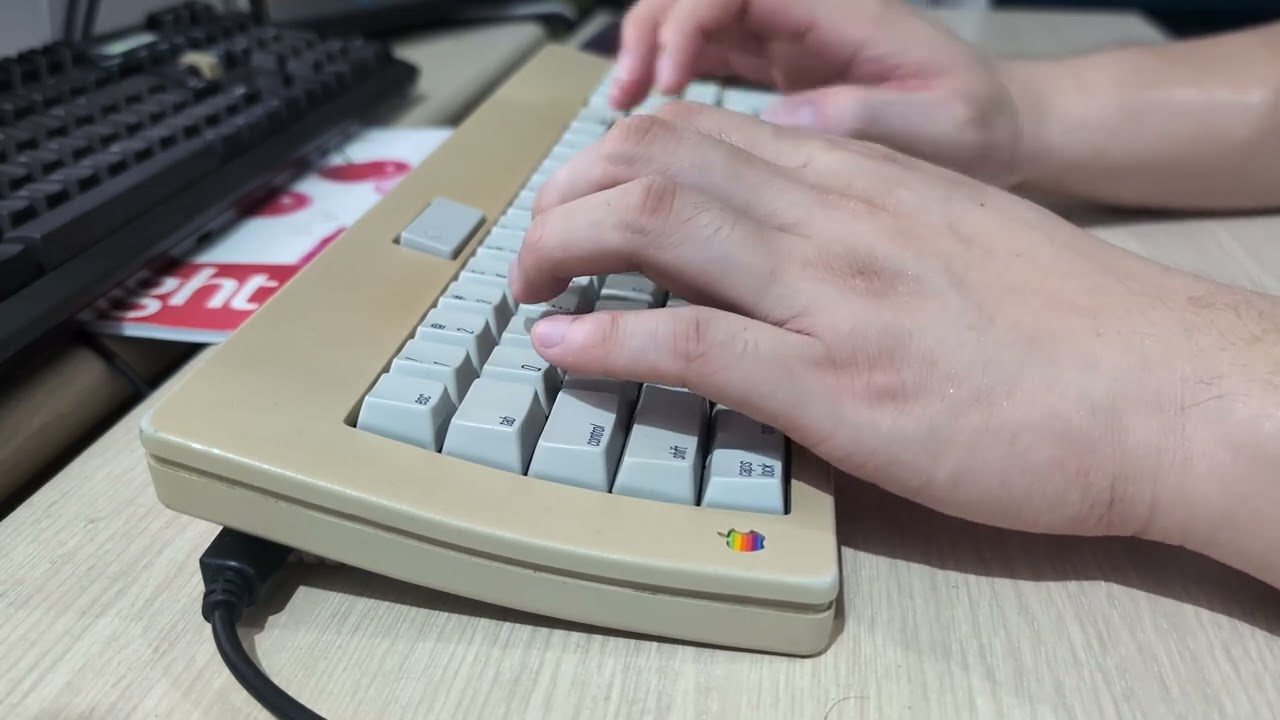 Apple Standard Keyboard M0116 with Alps SKCM Orange - YouTube