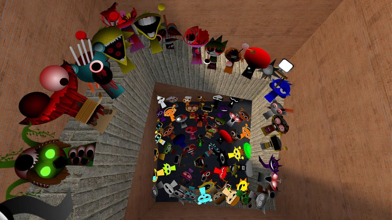 Nightmare Sprunki Nextbot Chase me in Maze Gmod !