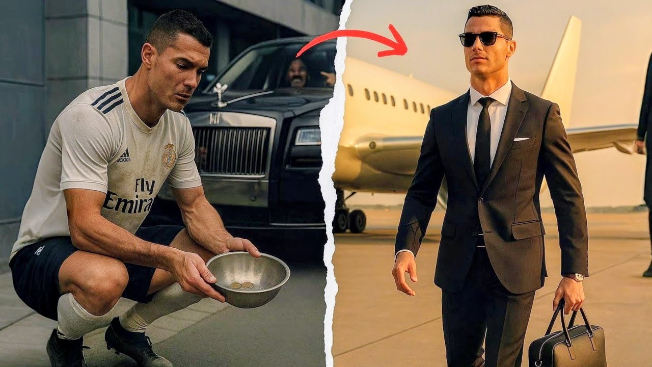 From Slums to Private Plane: Cristiano Ronaldo’s Inspiring Journey 😱🔥