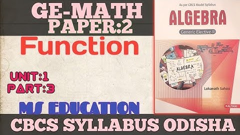 GE-MATH Function #bsc #bscphysics #bsccomputerscience #bscchemistry #sambalpuri