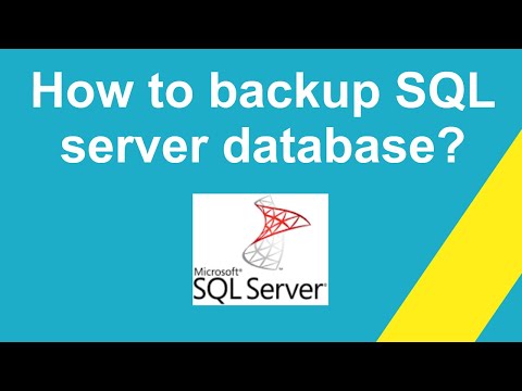 How backup SQL Server database ?