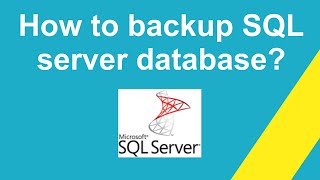 How to take SQL server backup
