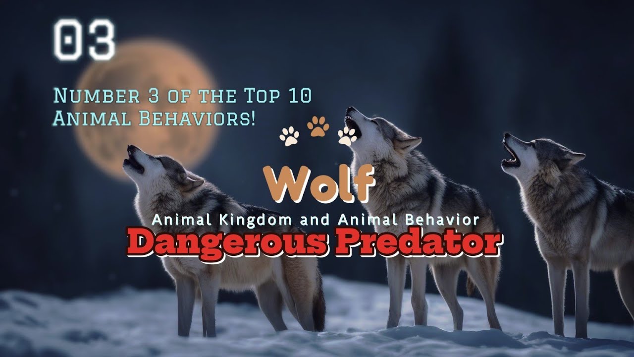 Wolf: Dangerous Predator -Top 10 Best Animals in the World, Favorite & Most Popular Animals!