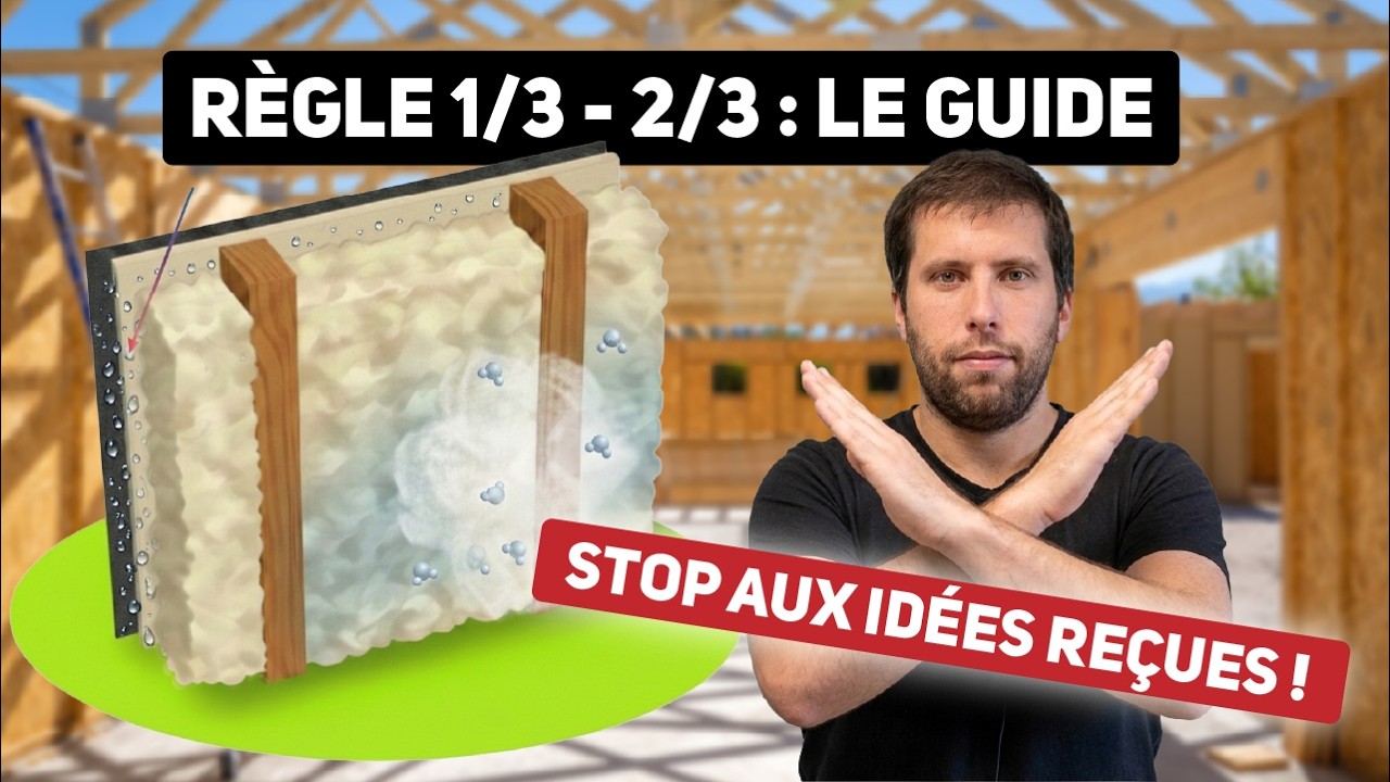 Comment éviter la condensation dans vos murs ? (La règle du 1/3 - 2/3)