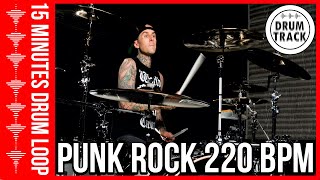 Drum Beat 220 Bpm  Groove Drum Track 220 Bpm Punk Rock  Batera 220 Bpm Punk Rock