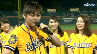 05/27 Lamigo vs 兄弟 賽後,敲出滿貫砲的王勝偉獲選為單場MVP