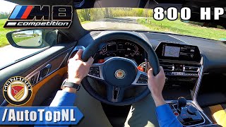 BMW M8 Competition 800HP MANHART POV Test Drive by AutoTopNL видео