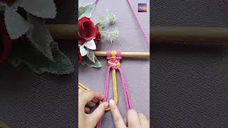 Double Half Hitch Knots Variations #macrame #knots #diy #basic #tutorial #variations