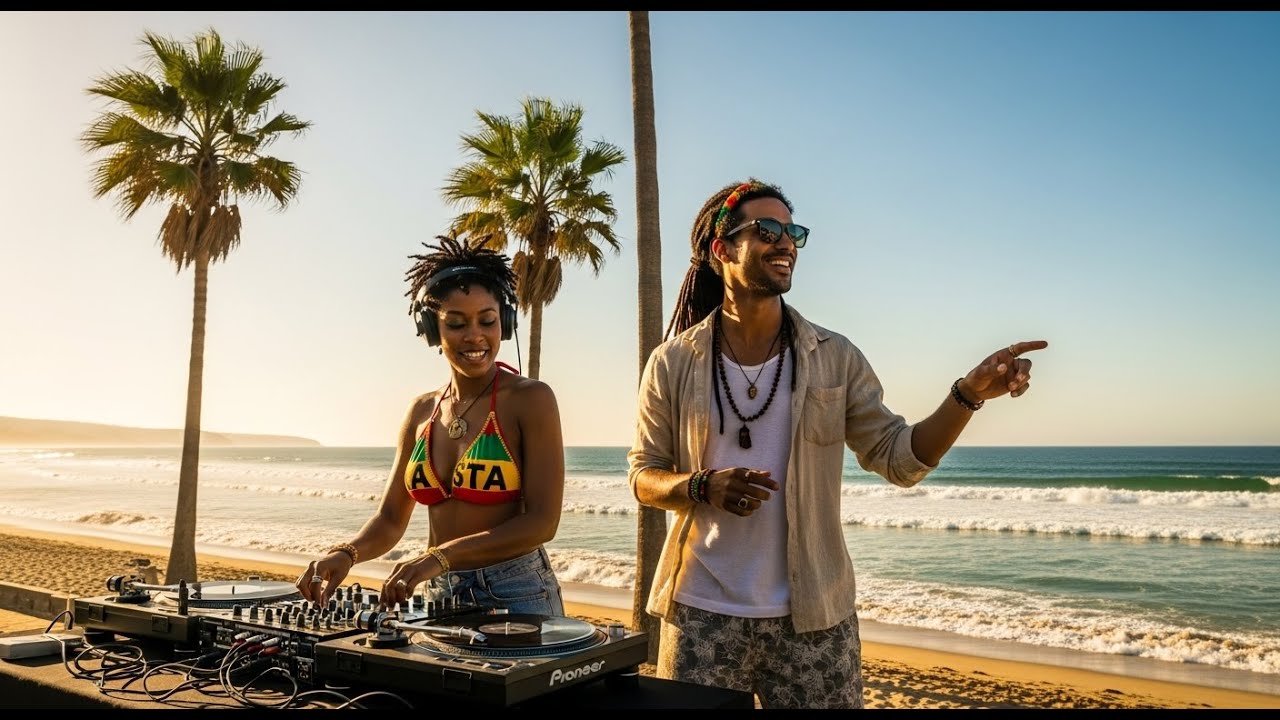 Tropical Reggae Dreams 🌴 | 🌿 Roots One Love Chill Mix – Beachside Sunset Ambience for Peace and