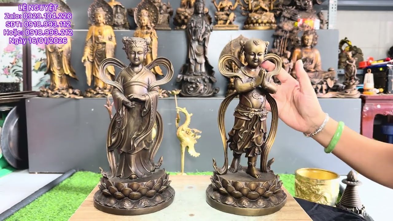 Địa Tạng Vương Bồ Tát, Hoàng Thần Tài | Tiên Đồng Ngọc Nữ