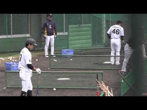 #46 川端崇義　#3 安達了一（オリックス・バファローズ 2014春季キャンプ）