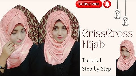 Criss Cross Hijab Tutorial 2023 | step by step | Party Wear | Dr Kanwal Shehzadi