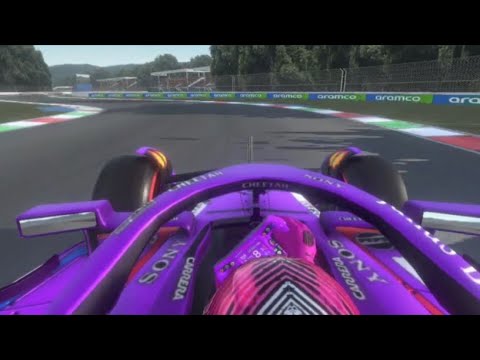 F1 on board with Gravon #12 on the final lap
