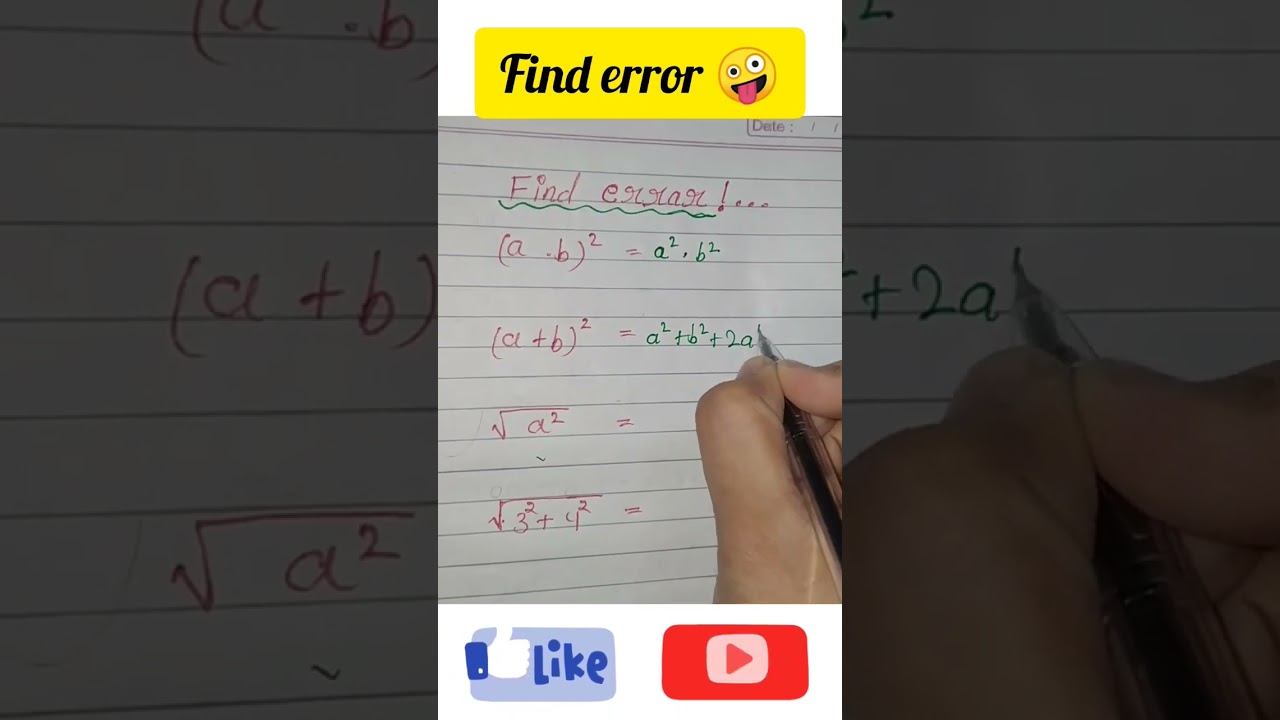 Find error 🤪 easy tricks 😎 