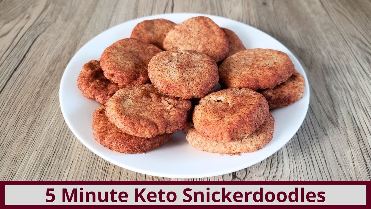 Delicious 5 Minute Keto Snickerdoodles (Nut Free and Gluten Free) YouTube
