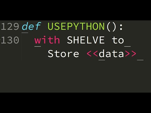 Python: use of shelve to store data