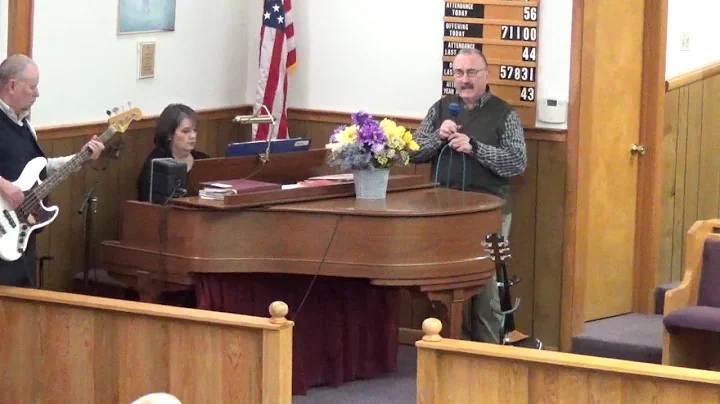 1/26/20 Evening Service-Gary Estep Singing