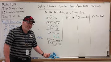 1.5.4 Quadratic Equations – Solving By Using Square Roots (Part 2)