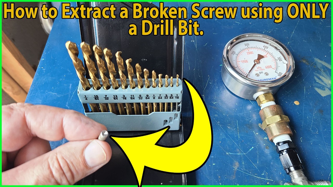 How to Use a Left-Handed Drill Bit to Extract a Broken Screw from a Tacoma Antenna Mast.