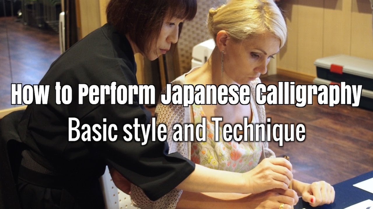 How to Perform Japanese Calligraphy: Basic Style and Technique【Moving Japan】