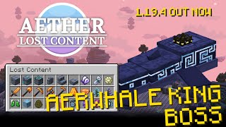 Aether Lost Content 1.19.4 - Updated Aerwhale King Boss, New Textures and More!