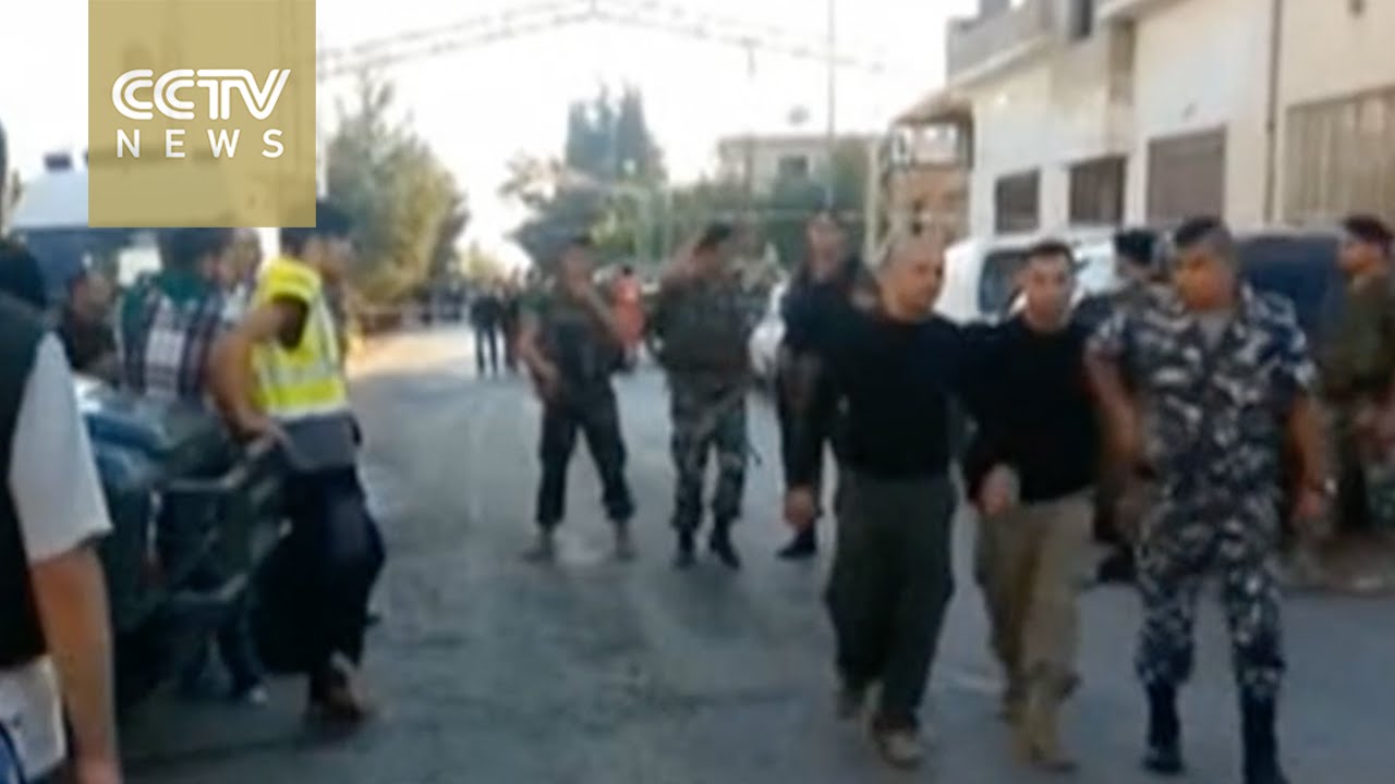 Five killed after suicide bombers strike border village in Lebanon