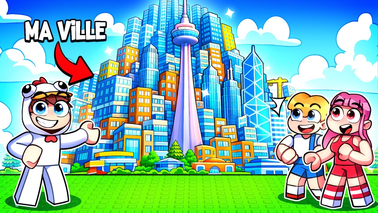J'ai CONSTRUIT ma PROPRE VILLE dans ROBLOX ! VILLE pour les ABONNÉS ! Roblox Tycoon