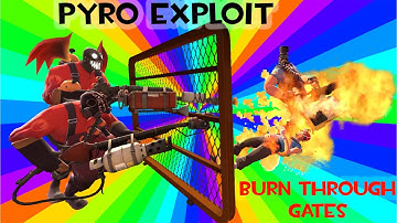 TF2 exploit: How to Burn through Gates (Pyro Exploit) | latest exploit/trick/hack
